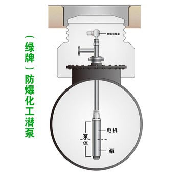 潍坊供应绿牌防爆化工潜液泵YQYB-650-34-5.5