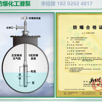 免維護液下泵+防爆化工潛泵+不銹鋼潛液泵