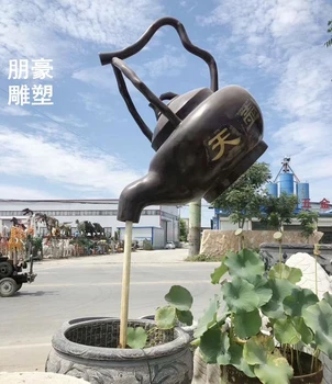 花園天壺雕塑價格-標(biāo)準(zhǔn)天壺雕塑生產(chǎn)-步行街展示選用