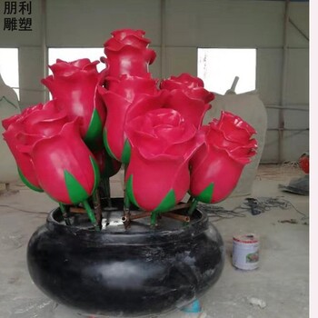 生產(chǎn)蘭花雕塑標(biāo)志工廠-裝飾蘭花雕塑-景觀定制提供