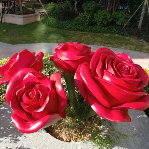 制作校園杜鵑花雕塑制作-景觀小品杜鵑花雕塑-大型標(biāo)識制造商