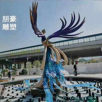 制造花園雀鳥雕塑制造-景觀抽象雀鳥雕塑-立體景觀精選
