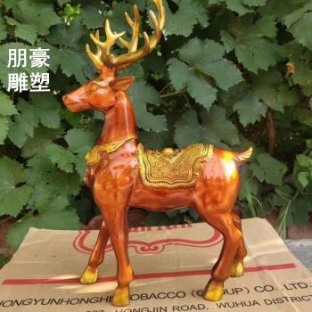 供需校园文化小鹿雕塑生产-抽象景观小鹿雕塑-法治元素
