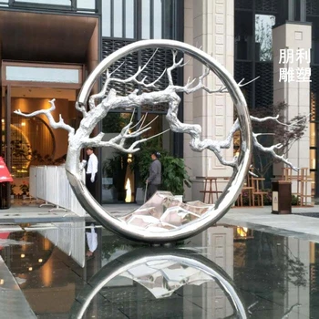 提供現(xiàn)代雙環(huán)雕塑工廠-庭院景觀雙環(huán)雕塑-旅游區(qū)擺放批發(fā)