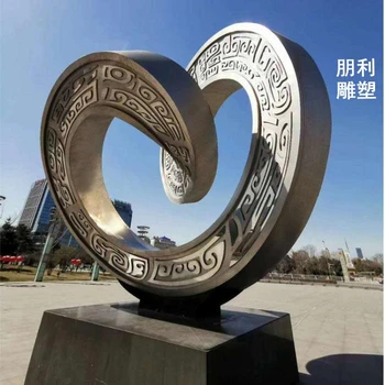 提供現(xiàn)代雙環(huán)雕塑工廠-庭院景觀雙環(huán)雕塑-旅游區(qū)擺放批發(fā)