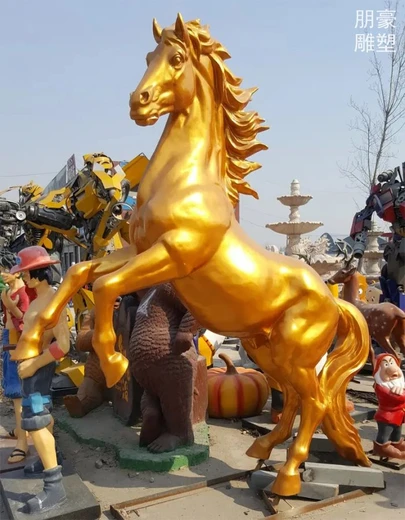 鋼鑄銅雕馬現(xiàn)代景觀動態(tài)雕塑精選烤漆銅雕馬