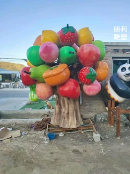 制作公園青果雕塑制造商-大型青果雕塑公司-戶外小品供應