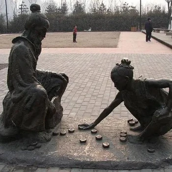 大型民俗雕塑批發(fā)-小區(qū)雕塑-不銹鋼民俗雕塑