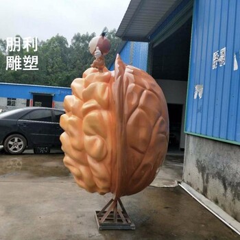 體育核桃雕塑廠(chǎng)家-地標擺件-甘肅城區核桃雕塑