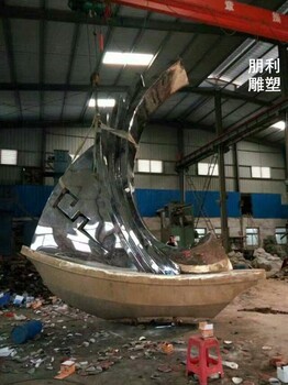 環(huán)境景觀船艇雕塑生產(chǎn)-公園小品-青海鏤空船艇雕塑