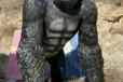 民俗黑猩猩雕塑制作-小区雕塑-上海钢丝黑猩猩雕塑