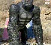 黑猩猩雕塑生产厂家-多彩艺术-广东黑猩猩街头雕塑
