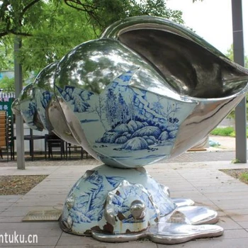 海螺雕塑定制生產商-村標概念-福建海螺玻璃鋼雕塑