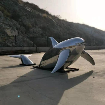 海豚雕塑景觀生產(chǎn)廠家-多彩藝術(shù)-湖北室外海豚雕塑