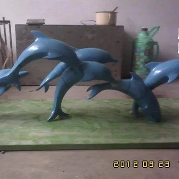 海豚雕塑景觀生產(chǎn)廠家-多彩藝術(shù)-湖北室外海豚雕塑