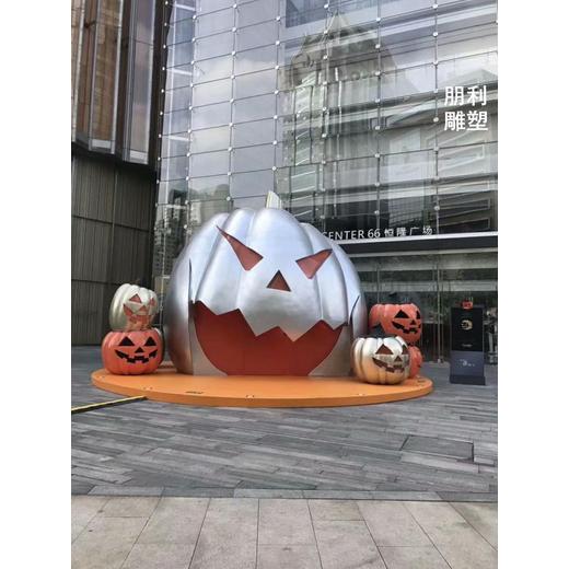 電鍍南瓜雕塑，彩鋼制作，體育南瓜雕塑廠家