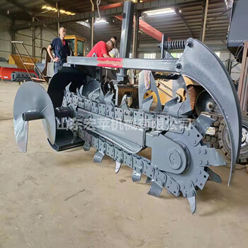 宏蘋銷售挖掘機(jī)開溝機(jī)線路鋪設(shè)液壓開溝機(jī)合金鏈齒開槽機(jī)