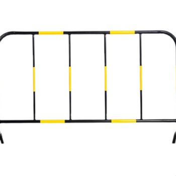 长沙黄黑铁马批发不锈钢护栏地铁商场学校移动防护栏市政围栏
