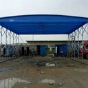 廠家直供大型移動(dòng)推拉篷工地鋼筋棚燒烤串串雨棚活動(dòng)推拉雨棚