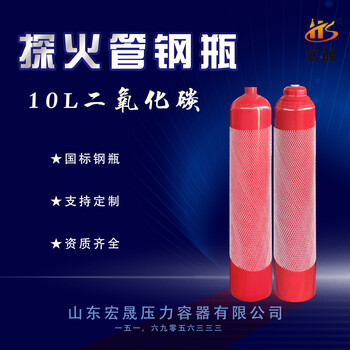 宏晟8L10L探火管二氧化碳鋼瓶
