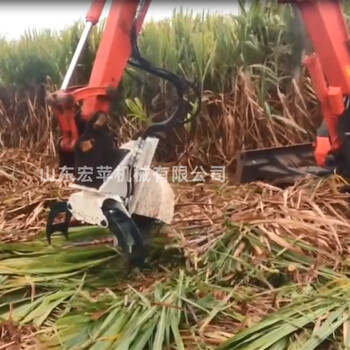 宏蘋銷售甘蔗抱抓鋸毛竹收割抱抓鋸簡易型挖機伐木鋸