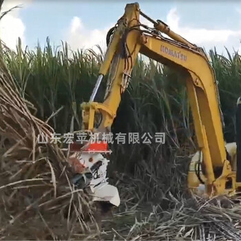 宏蘋銷售甘蔗抱抓鋸毛竹收割抱抓鋸簡易型挖機伐木鋸