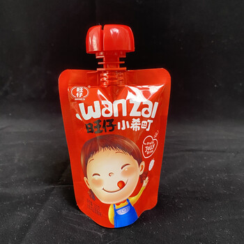隆誠(chéng)塑業(yè)定制食品包裝袋吸吸凍袋果凍袋蘑菇蓋吸嘴袋