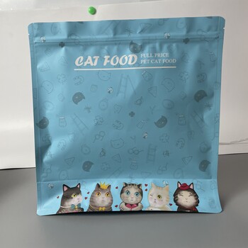 隆誠塑業定制寵物食品包裝袋狗糧袋貓糧袋鋁箔袋八邊封包裝袋