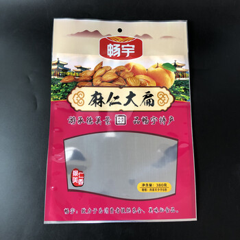 隆誠塑業(yè)定制堅果包裝袋杏仁袋鍍鋁袋鍍鋁開窗袋免費設(shè)計