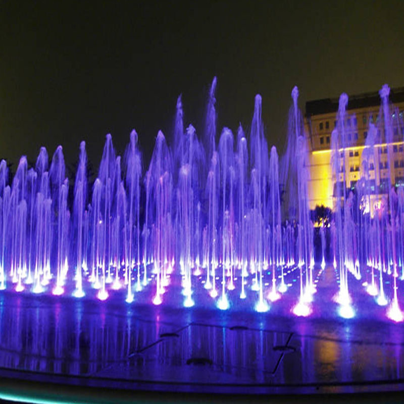 陕西九州山水512音乐喷泉，DMX512低压直流广场旱地喷泉