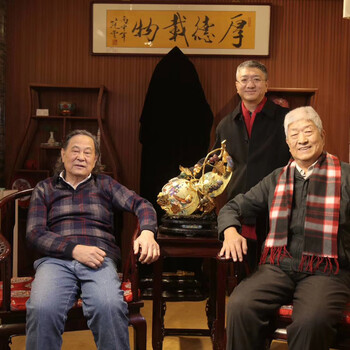 景泰藍《八仙祝壽》福祿萬代尊米振雄大師60年匠心傳承