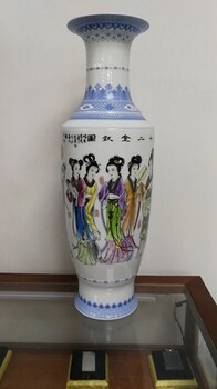 當代古典仕女人余貴初大師創(chuàng)作紅樓夢十二金釵粉彩瓷瓶
