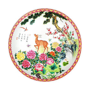 一路繁榮團(tuán)圓珍藏瓷盤王錫良王采父子聯(lián)袂創(chuàng)作設(shè)計(jì)