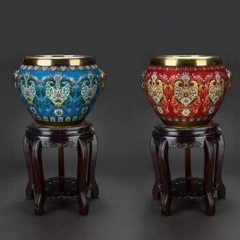 張向東傾力創(chuàng)作《華夏吉祥缸》景泰藍