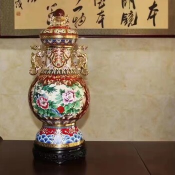戴嘉林景泰藍(lán)盛世和瓶國禮景泰藍(lán)作品