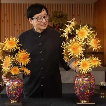 朱炳仁創(chuàng)作《燃燒的向日葵》銅雕擺件收藏
