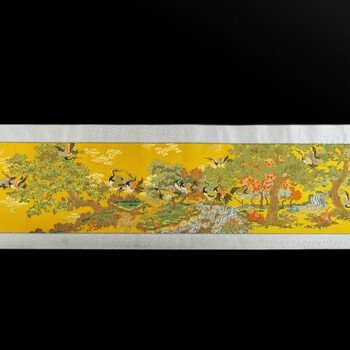周雙喜云錦丹頂和鳴珍藏版難度升級創(chuàng)新技藝妝花微分織造技法
