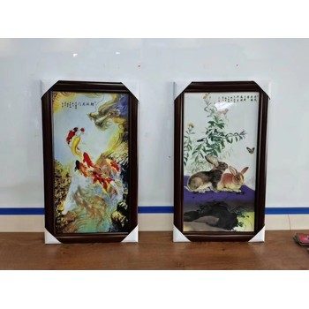 王懷治大師創(chuàng)作瓷韻東方《前途似錦》瓷板畫