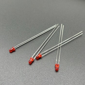 F3F5圓頭紅發(fā)紅加長(zhǎng)腳LED燈珠3mm/5mm紅光長(zhǎng)腳燈珠
