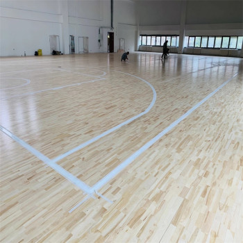 室内体育篮球场羽毛球场运动木地板销售包安装