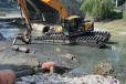 鄢陵县水陆挖掘机租赁租赁,船挖机租赁一站式服务