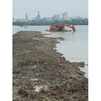 泰州挖掘机浮船周边,水陆两用挖掘机出租一站式服务