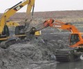 兰州水陆挖机河道清淤联系办法,水陆挖掘机出租一站式服务