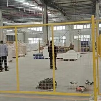 車間加厚隔離網免打孔倉庫工廠機器人安全防護圍欄
