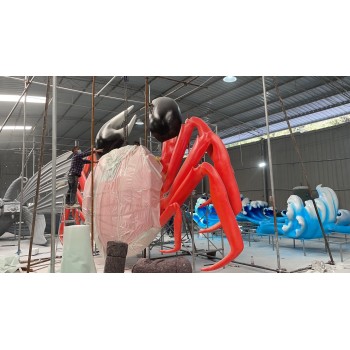 玻璃钢大型雕塑螃蟹