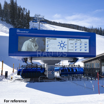 湖南滑雪场LED屏设计及制作