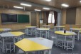陕西中小学生课桌椅学校培训辅导班可升降儿童学习桌书桌