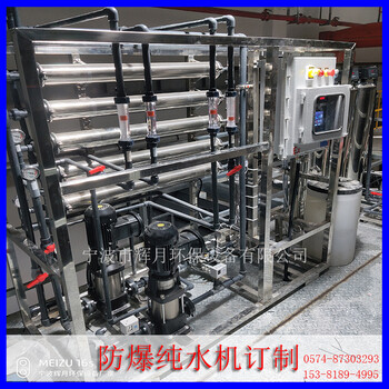 輝月RO純水機雙級反滲透凈水機紡織化纖清洗用純水處理設備