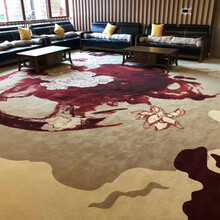 別墅手工純羊毛地毯客廳臥室酒店來圖可制作工廠批發免費供樣圖片