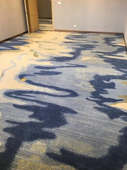 上海尼龍印花地毯定制工廠防污阻燃酒店客房過道來圖可制作